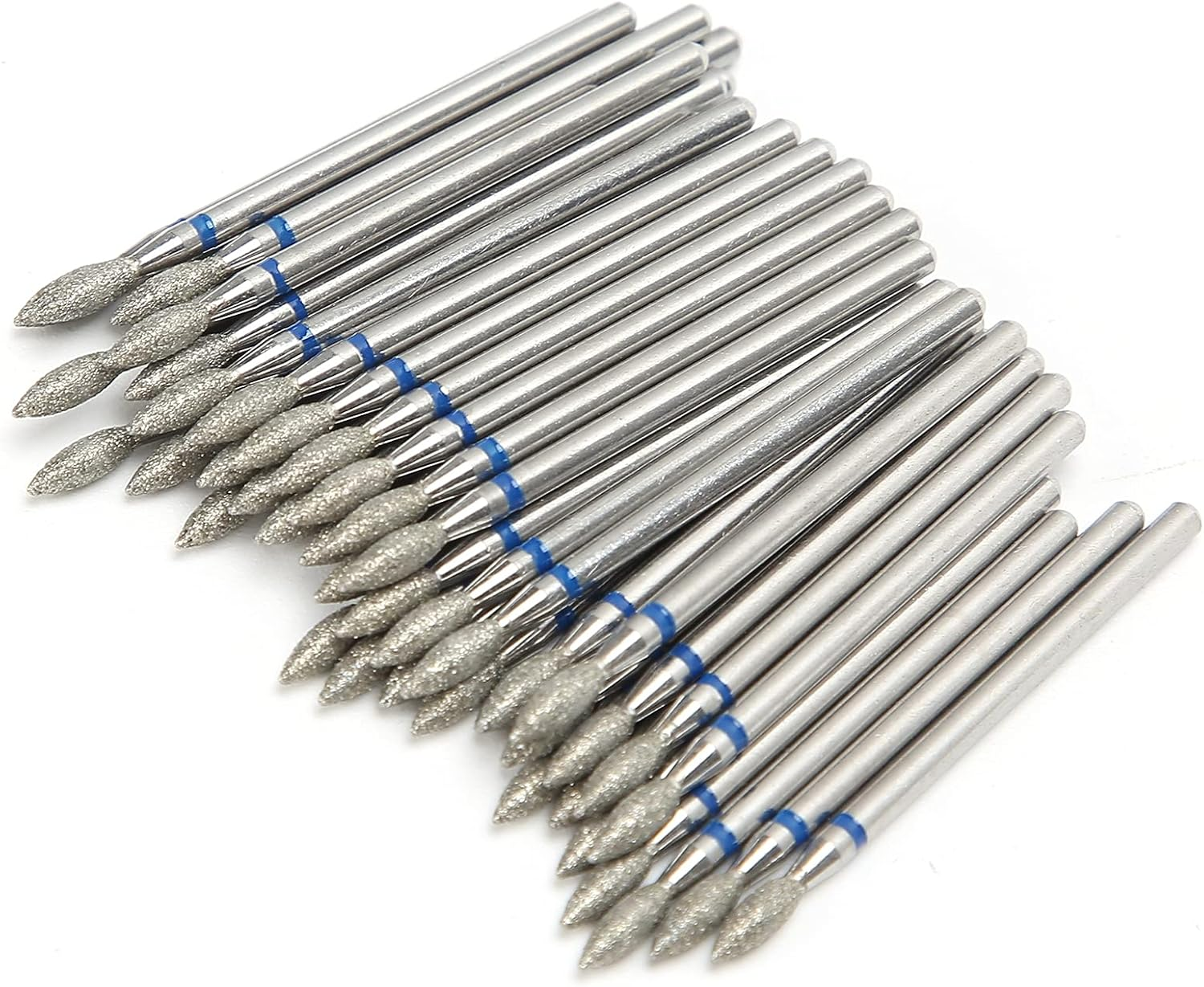 50Pcs Nail Drill Bits for Acrylic Nails, Tungsten Carbide Nail Drill Bits, Nail Polishing Grind Head Replacement Accessory Manicure Tool(M-2.7Mm) image number 5