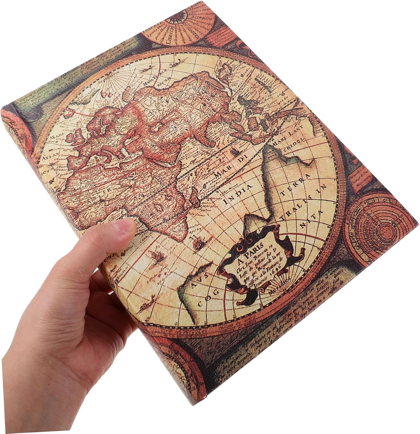 Faux Antique Book Storage Box Medium Decorative Book Prop Rectangular Trinket Case for Home Ornament and Organization image number 6