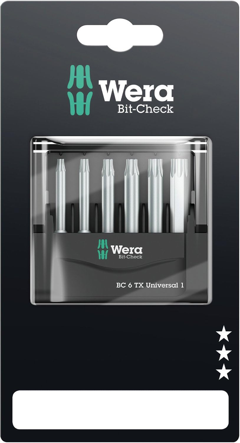 Wera Bit-Check TX Universal 1 SB Bit 6-Pieces Set image number 1