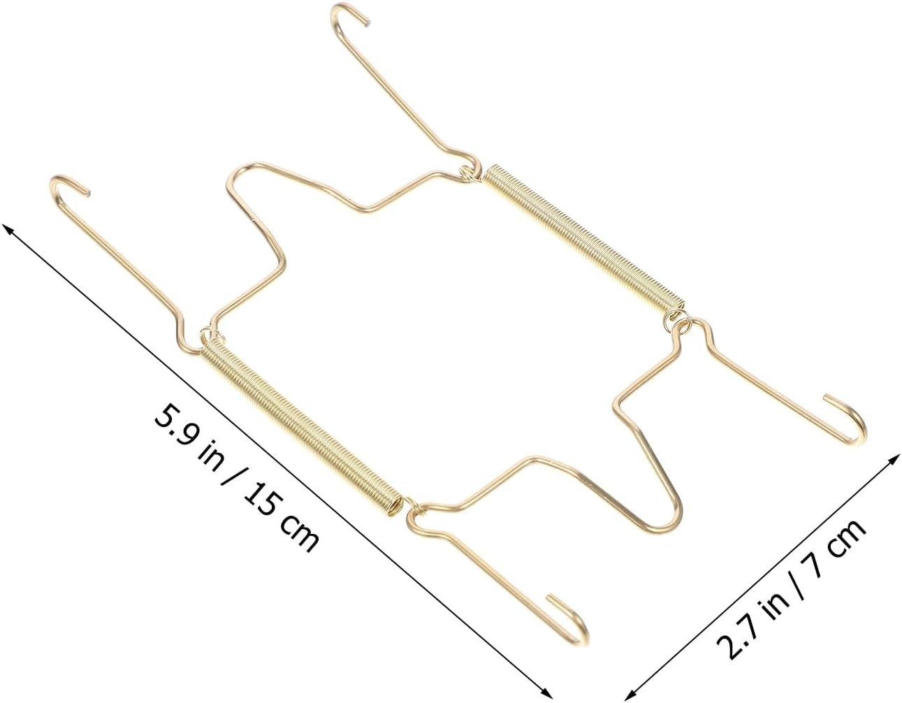 Healeved Invisible Plate Hanger Wall Plate Hanger: 4Pcs Stainless Steel Decorative Wire Plate Holders Hanging Wall Hook Dish Hanger for Antique Plates Art Decor Wall Plate Hangers image number 6