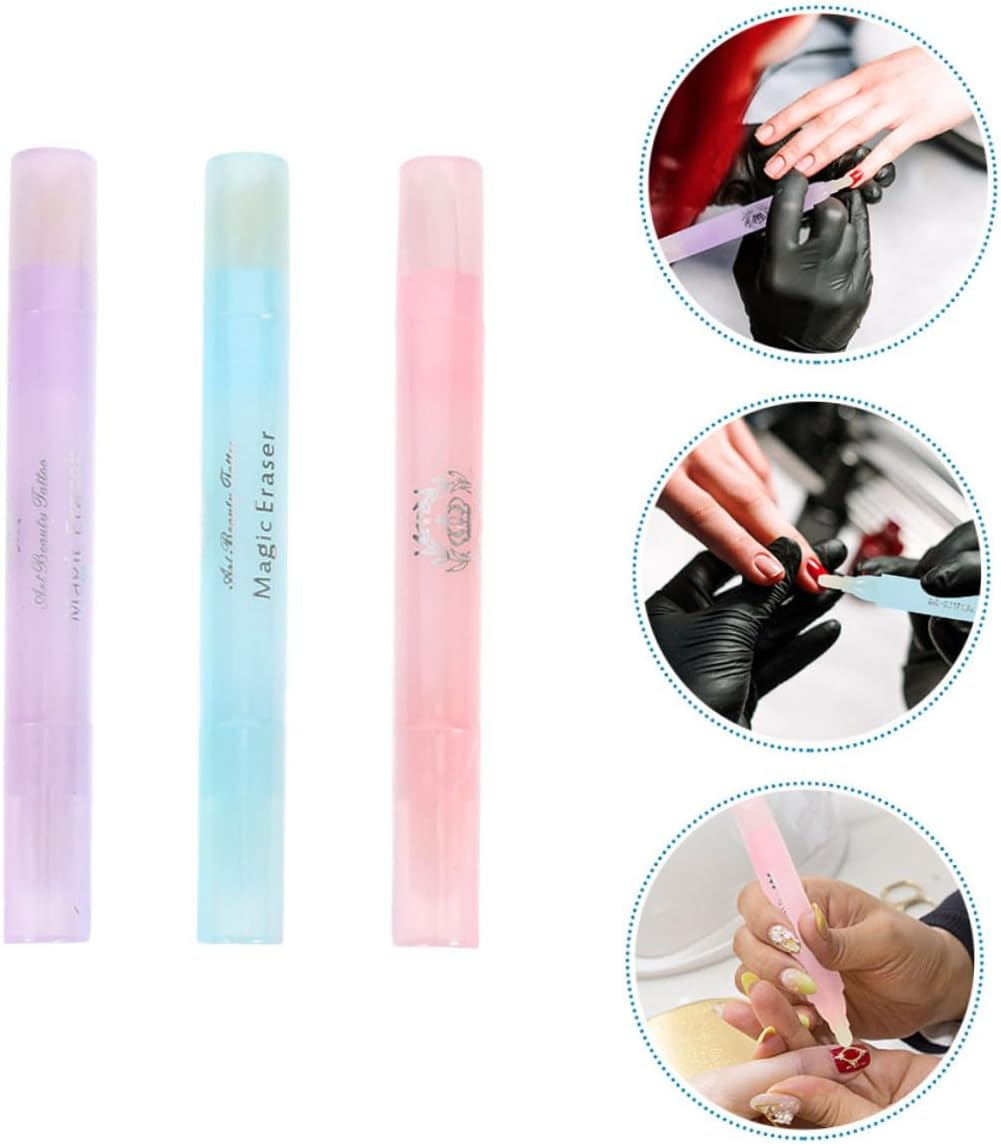 TOPPERFUN 3Pcs Nail Polish Cleaning Pens Manicure Accessory for Precision Edging Easy Correction Removal of Nail Polish image number 2