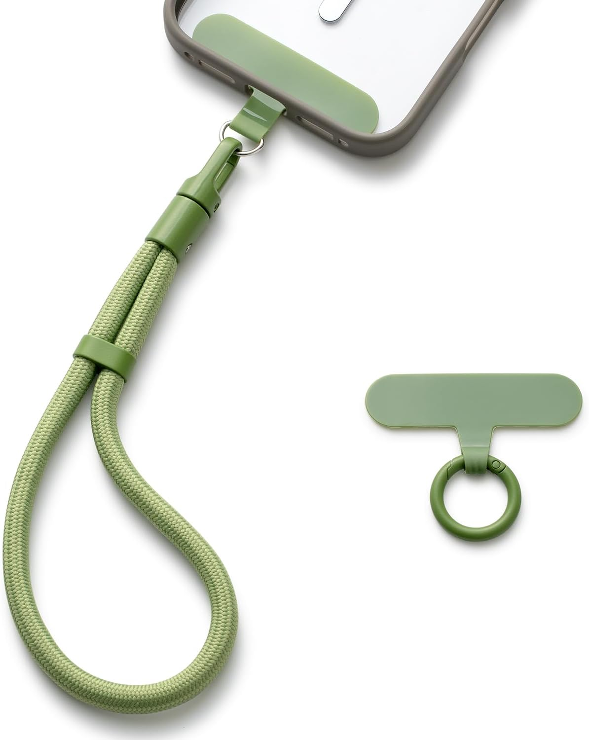 Phone Lanyard Adjustable Phone Chain Hand Wrist Strap Lanyard Universal for Keys Cameras - A-Dark Grey image number 3