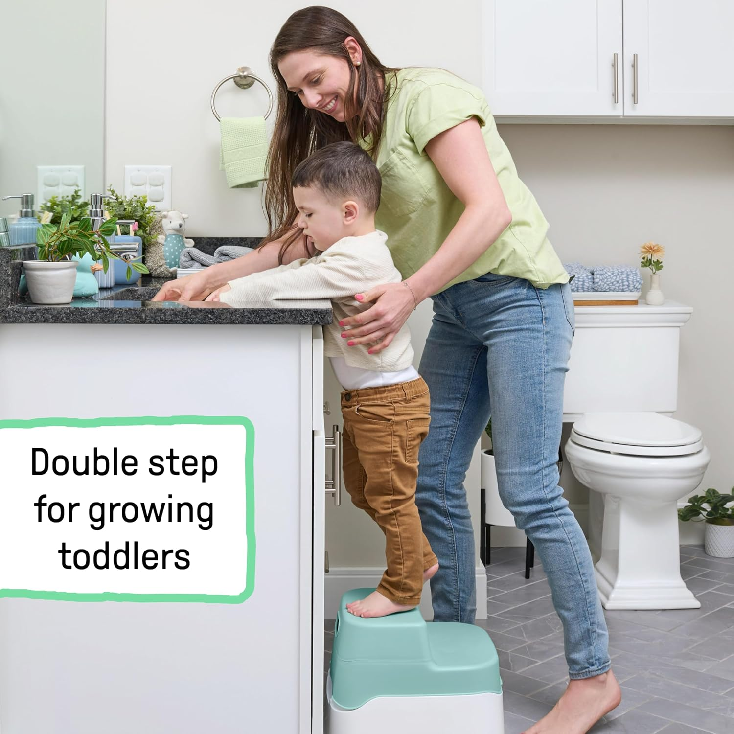 Ingenuity Prepare to Potty 3-In-1 System - Potty Training Toilet, Topper, Step Stool, Easy Setup, for Toddlers Ages 18 Months+ image number 2