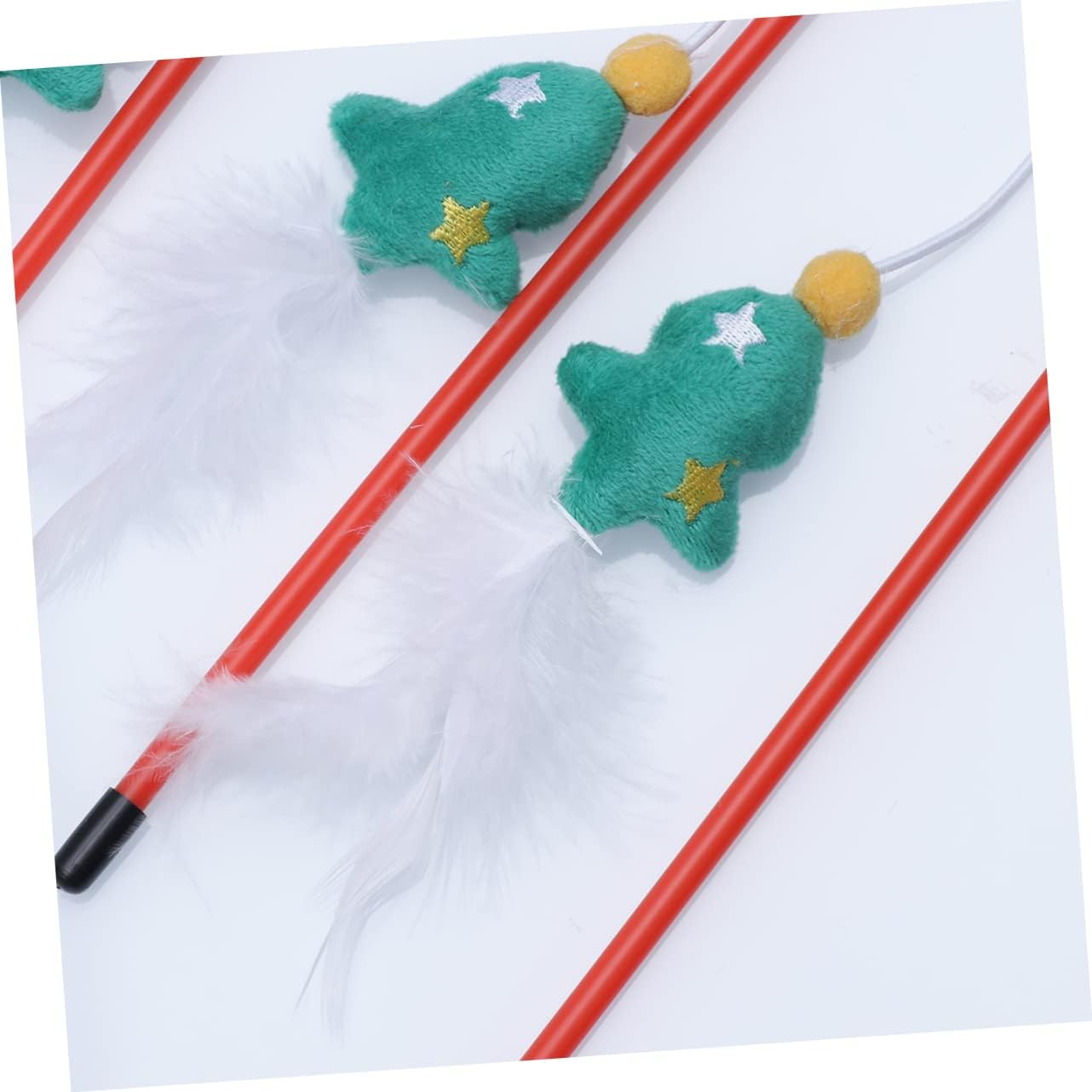 Beaupretty Pack of 3 Interactive Cat Teaser Wand Christmas Cat Interactive Toy Cat Toy Christmas Cat Teaser Toy Christmas Cat Teaser image number 6