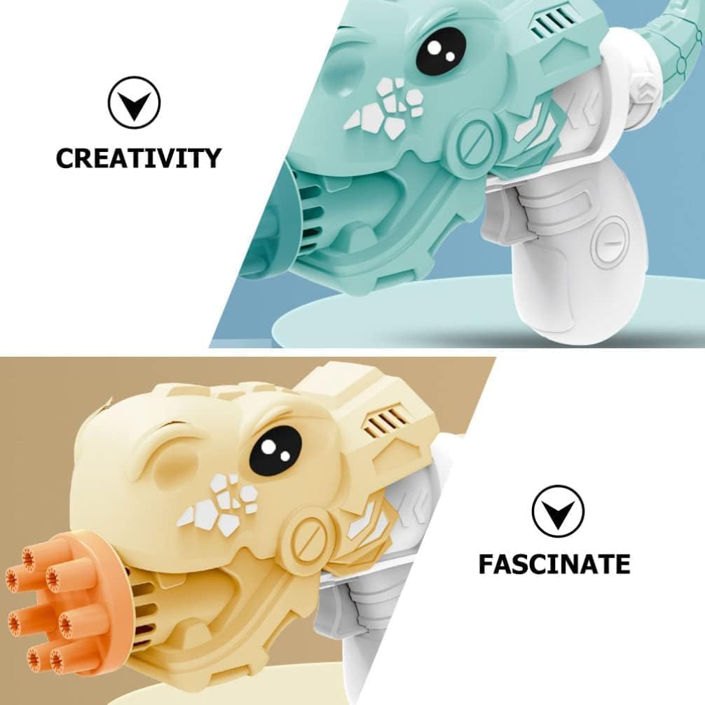 Automatic Bubble Maker for Kids - Indoor and Outdoor Party Toy (Dinosaur Bubble Gun) image number 2