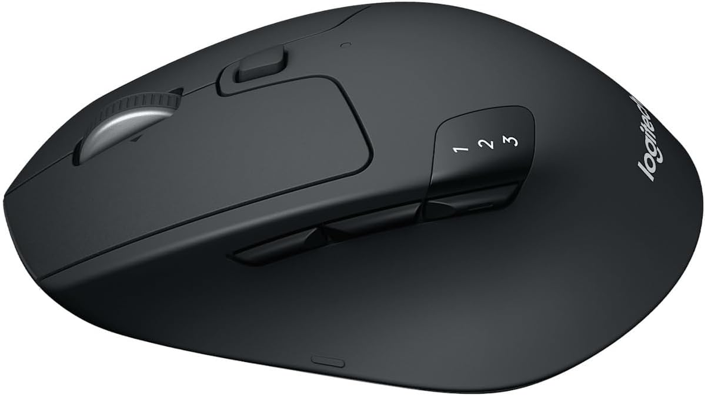 Logitech M720 Triathlon Wireless Mouse, Black image number 1