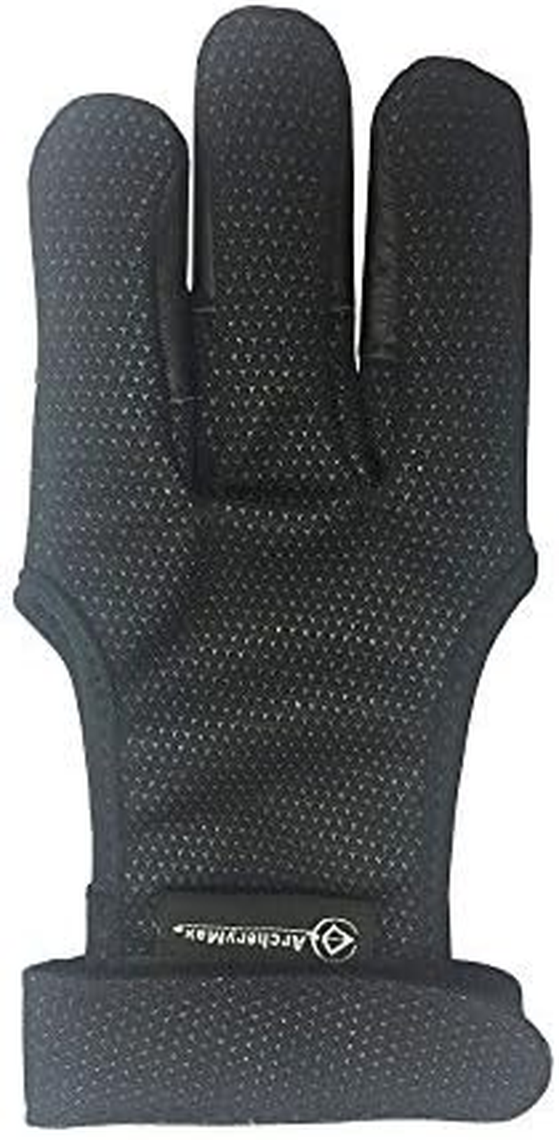 Handmade Brown Leather Three Finger Archery Gloves