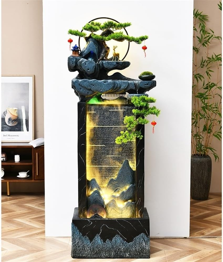 Outdoor Fountain Circulating Water Features Floor-Standing Fountains Fortune-Attracting Feng Shui Ornaments for Living Room Home Accessories image number 3