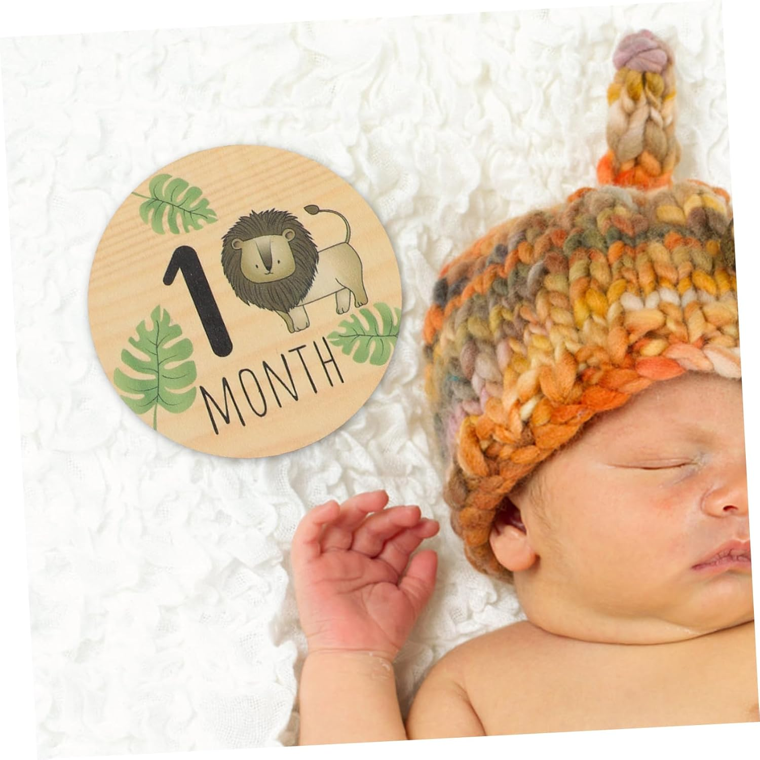 7Pcs Milestone Cards Announcement Signs for Monthly Milestones Newborn Photo Props Lightweight Safe for Boys and Welcome Sign image number 1