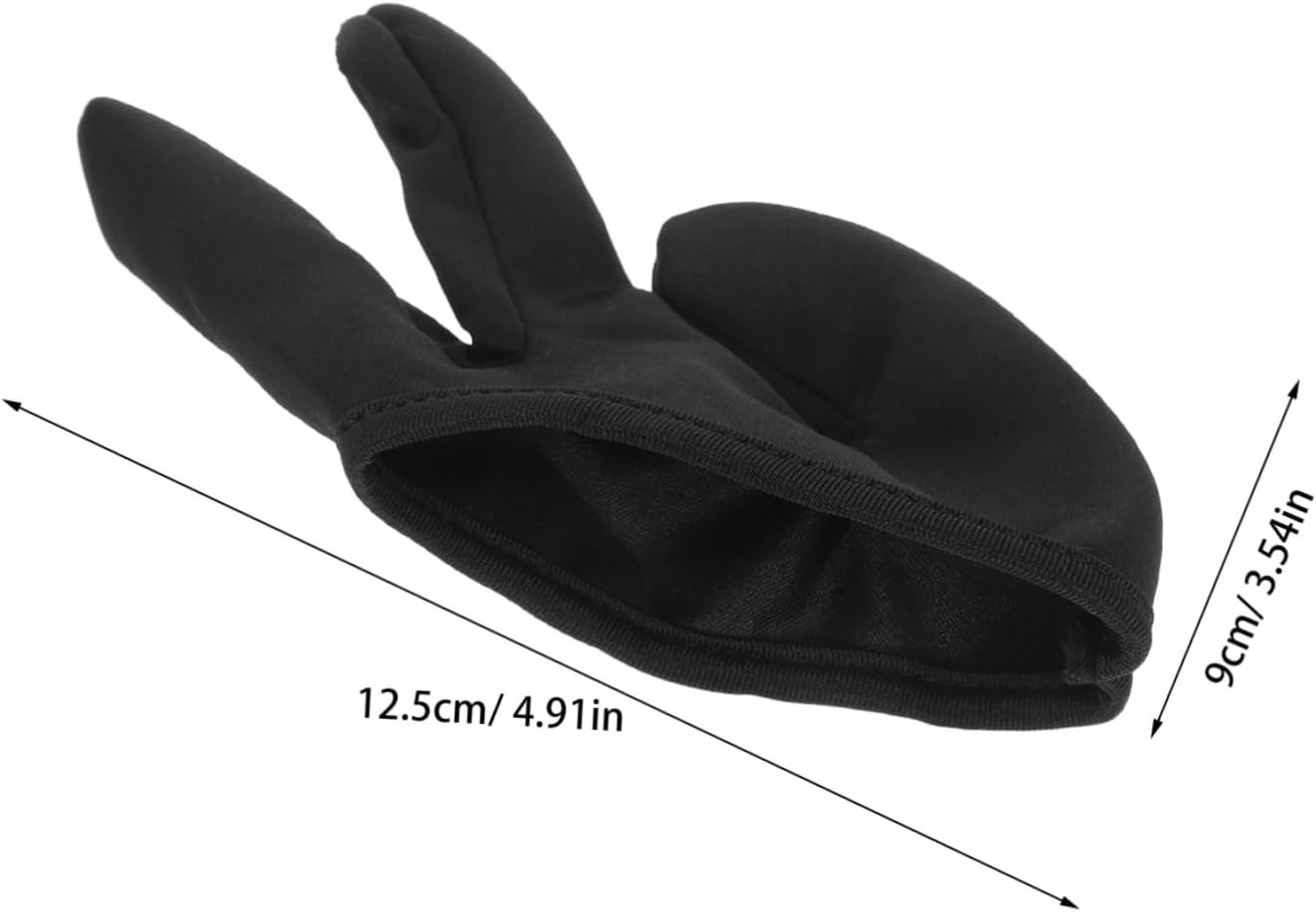 VALICLUD Heat-Resistant Gloves for Hair Styling Professional Curling Elegant Black Design for Salon Use and Stylish Suitable for Curling Wands and Straighteners image number 1
