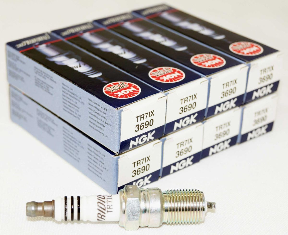 8 New NGK Iridium IX Spark Plugs TR7IX # 3690, Automotive Replacement Parts by NGK image number 4