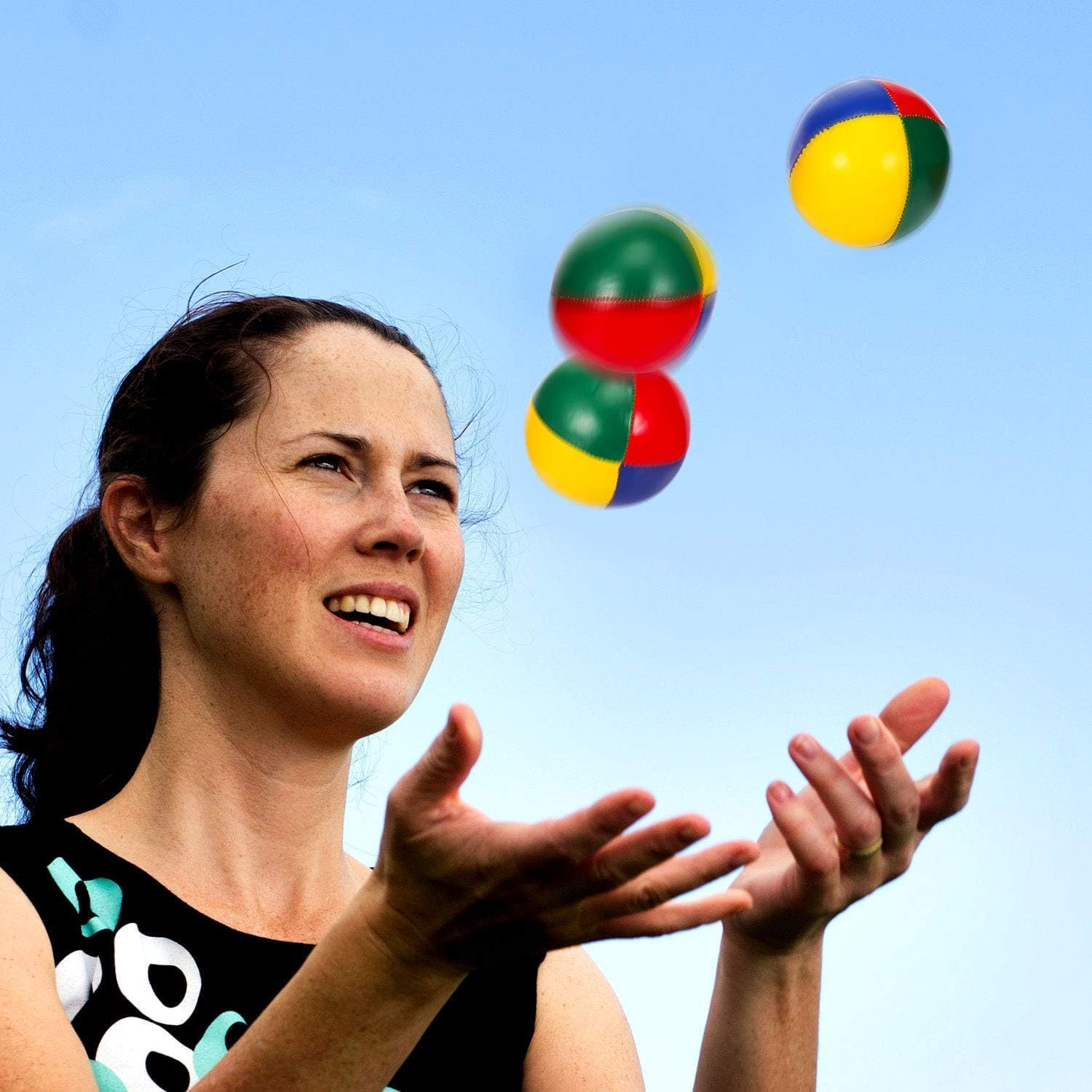 4 Pieces Juggling Balls for Beginners, Mini Juggling Kit, Soft Easy, Multicolor Durable Juggle Balls image number 4