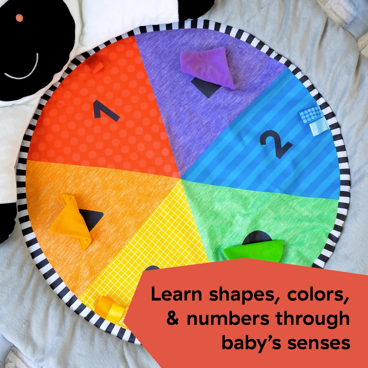 Baby Einstein Zen'S Activity Milestones Plush Gym with Wooden Bar, for Infant to Toddler, 0-12 Months, Machine Washable image number 2