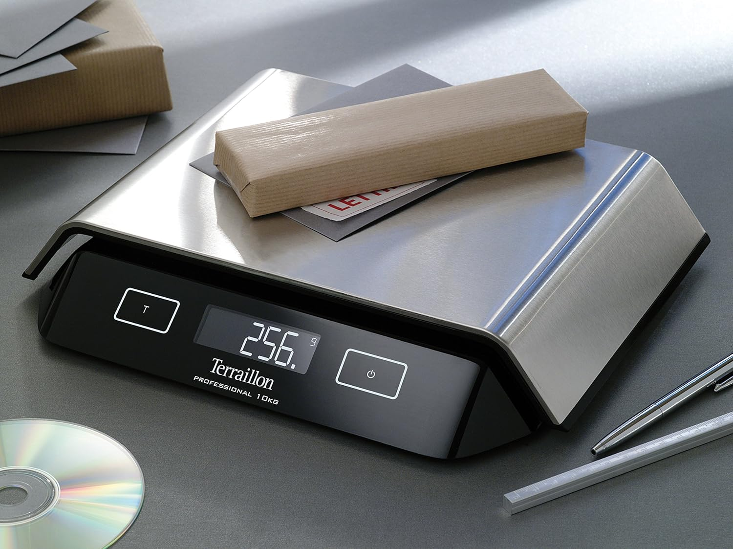 Terraillon 13792 Macaron Kitchen Scales, Tare, Liquid Conversions, Anti-Dust Coating, 10 Kg Capacity, Supreme, Silver/Black, Stainless Steel image number 6