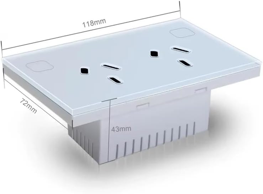 Australian Certified Zigbee Smart Double Power Point (White & Black) (Black) - Black image number 3