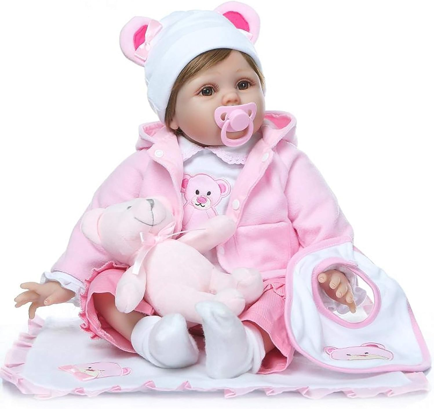 Reborn Dolls 22 Inch 55Cm Realistic Baby Dolls Soft Silicone Vinyl That Looks Real Reborn Baby Dolls Girls Real Life Newborn Baby Toys image number 3