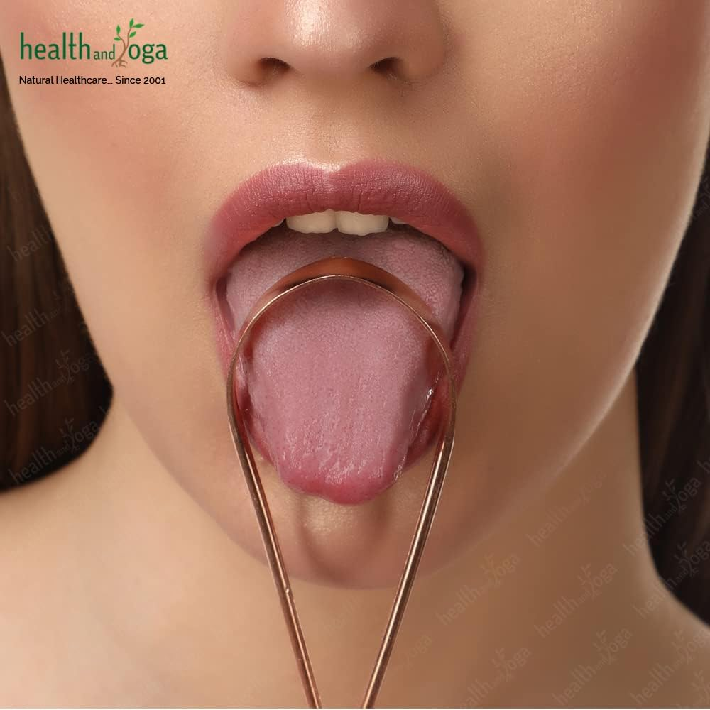 Qloop Copper Tongue Cleaner &ndash;Easy One Hand Use &ndash; Larger Surface Coverage &ndash;Ayurvedic Copper Health for Fresh Breath and Total Oral Hygiene (1) image number 3