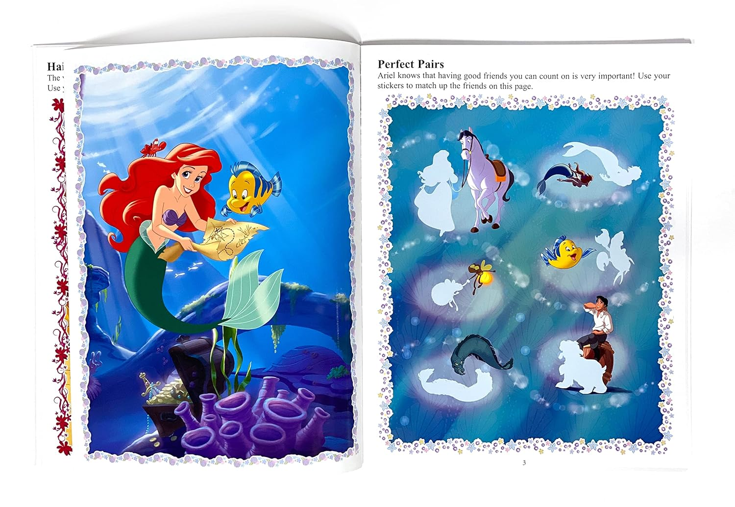 Disney Princess Sticker Book Treasury - Activity Books for Kids, 350 Reusable Stickers, 96 Pages of Fun image number 6