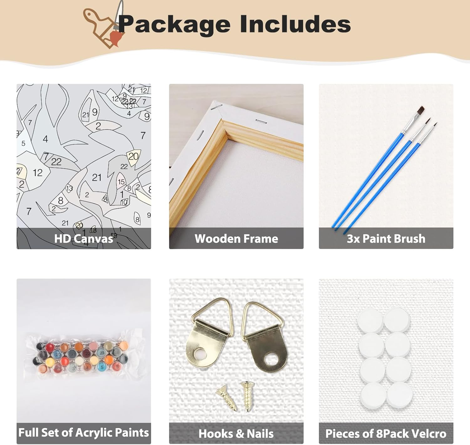 MEIYUDA DIY Paint by Numbers for Adults with Frame Flower, Paint by Numbers Kits Butterfly, Arts and Crafts for Beginner, Paint by Numbers Acrylic Pigment Drawing Paintwork Wall Art 30X40Cm - 02-Florid image number 2