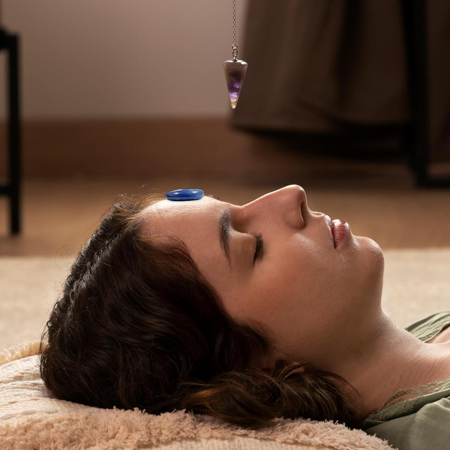 Natural Heart Stones, 8 PCS Spiritual Gemstone for Yoga, Meditation to Relieve Anxiety, Stress (8 Kinds) image number 5