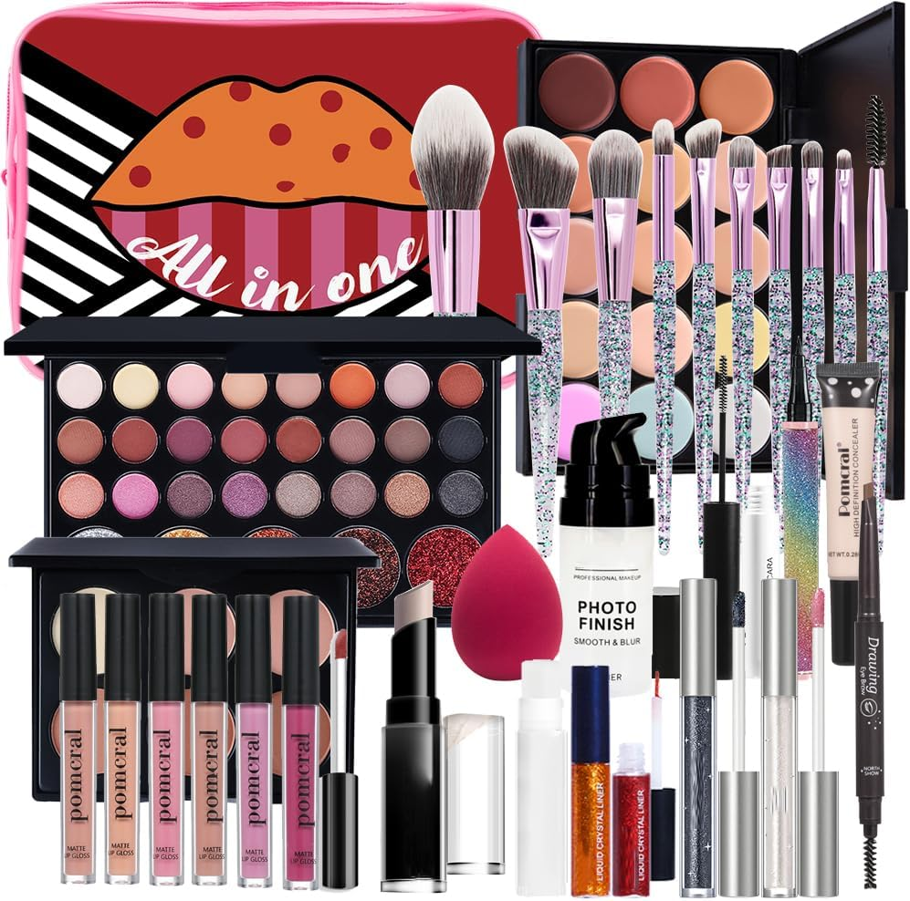 Professional Makeup Kit,Makeup Kit for Women Full Kit,Make up Kit for Meens Makeup Brushes Mascara Eyebrow Pencil Concealer Face Powder Primer Make up Set for Girls Beginners image number 2