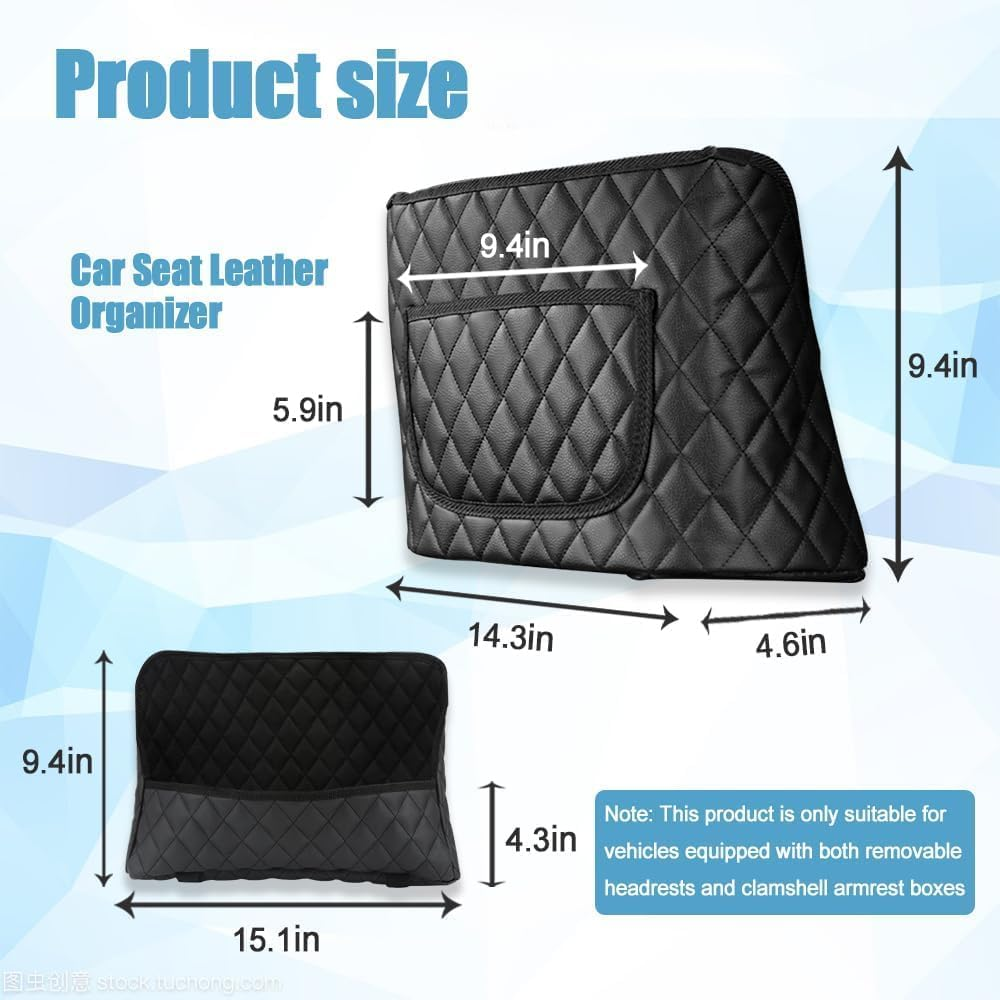 Car Handbag Holder Car Net Pocket PU Bag, 1Pc PU Leather Car Pocket Handbag Holder, Car Net Pocket Handbag Holder Car Seat Side Storage Bag, Car Net Pocket Handbag Holder, PU Leather Handbag Holder image number 4