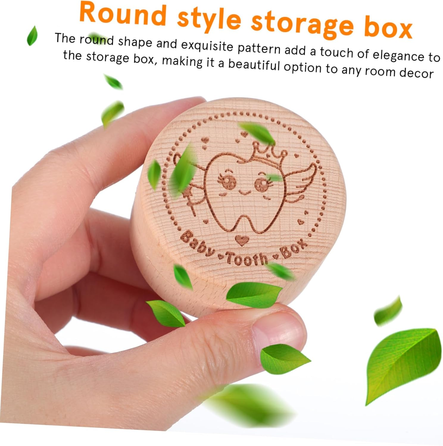 PRETYZOOM 4 Pcs round Keepsake Box Decorative Storage Box for Teeth Trinkets Fine Craftsmanship Stylish Design for Jewelry Special Presents