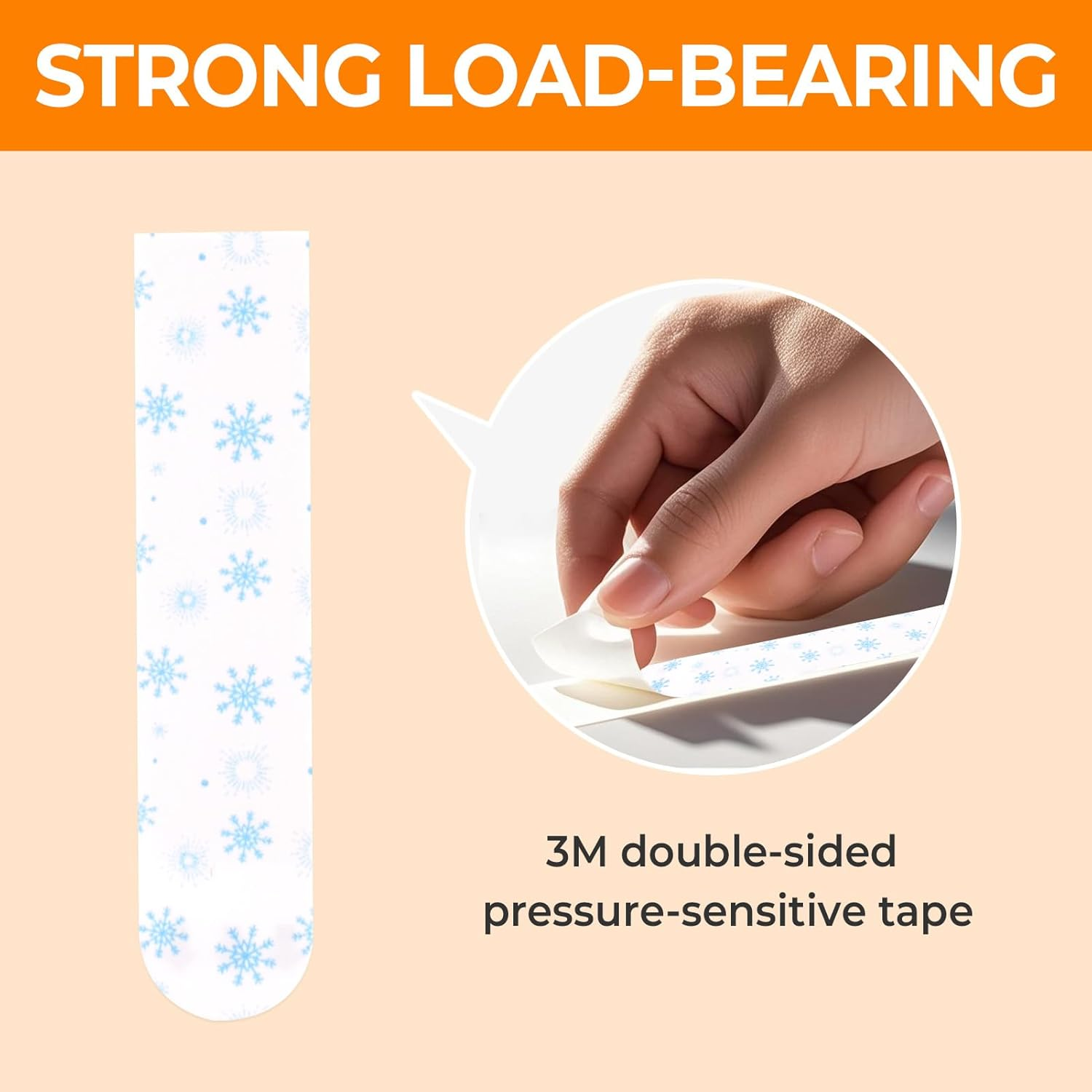 30 Pcs Large Universal Frame Hanger - 10 Heavy Duty Picture Hangers with 20 Removable Adhesive Strips, No Nails Wall Hooks for Damage-Free Hanging, Ideal for Posters, Paintings & Photos, Easy to Use image number 2