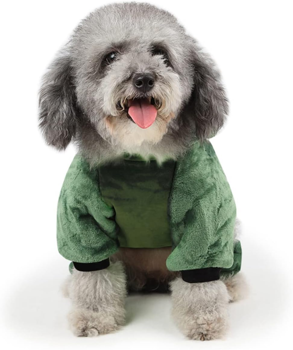 Halloween Dog Costume Dinosaur Dog Outfit Large Size Warm Pet Clothes Winter Jumpsuit image number 7
