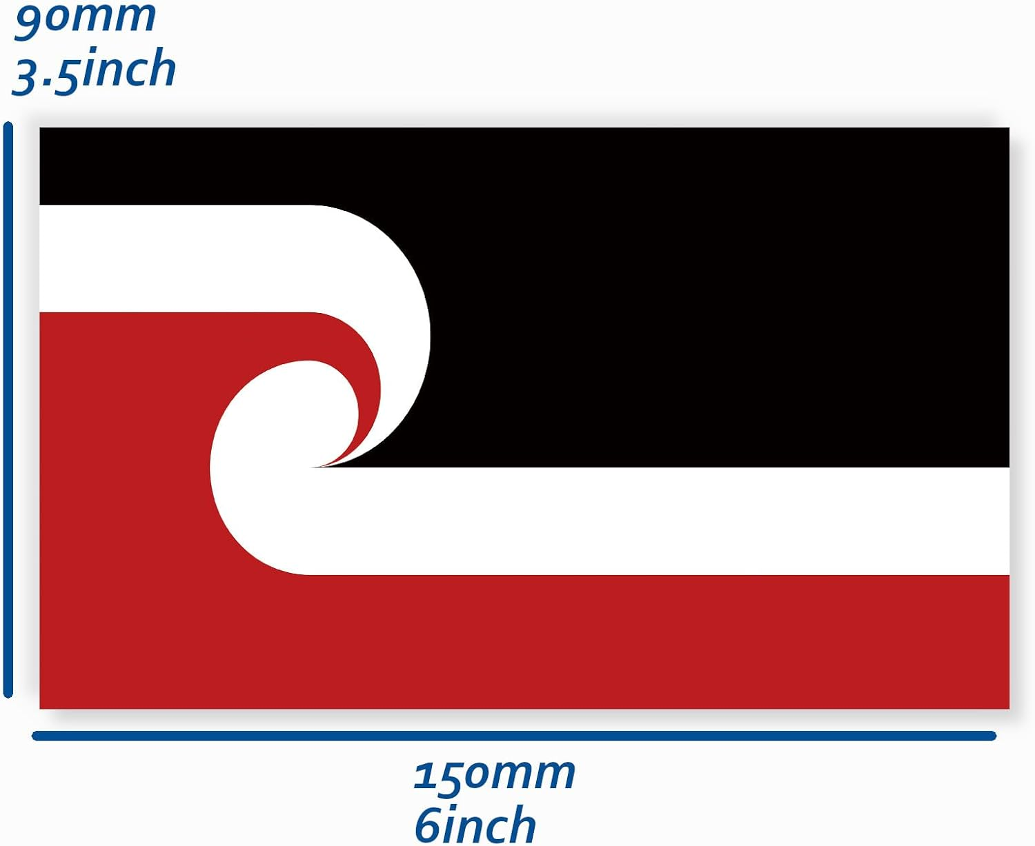 5 PCS Maori Flag Sticker,Maori Banner Decal for Car Bumper Window Laptop image number 3