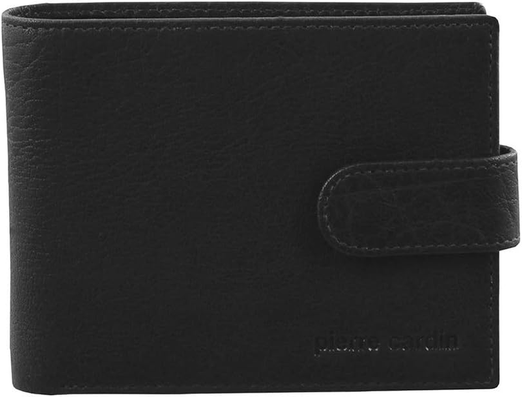 Pierre Cardin - PC2815 Rustic Leather Mens Wallet - Black
