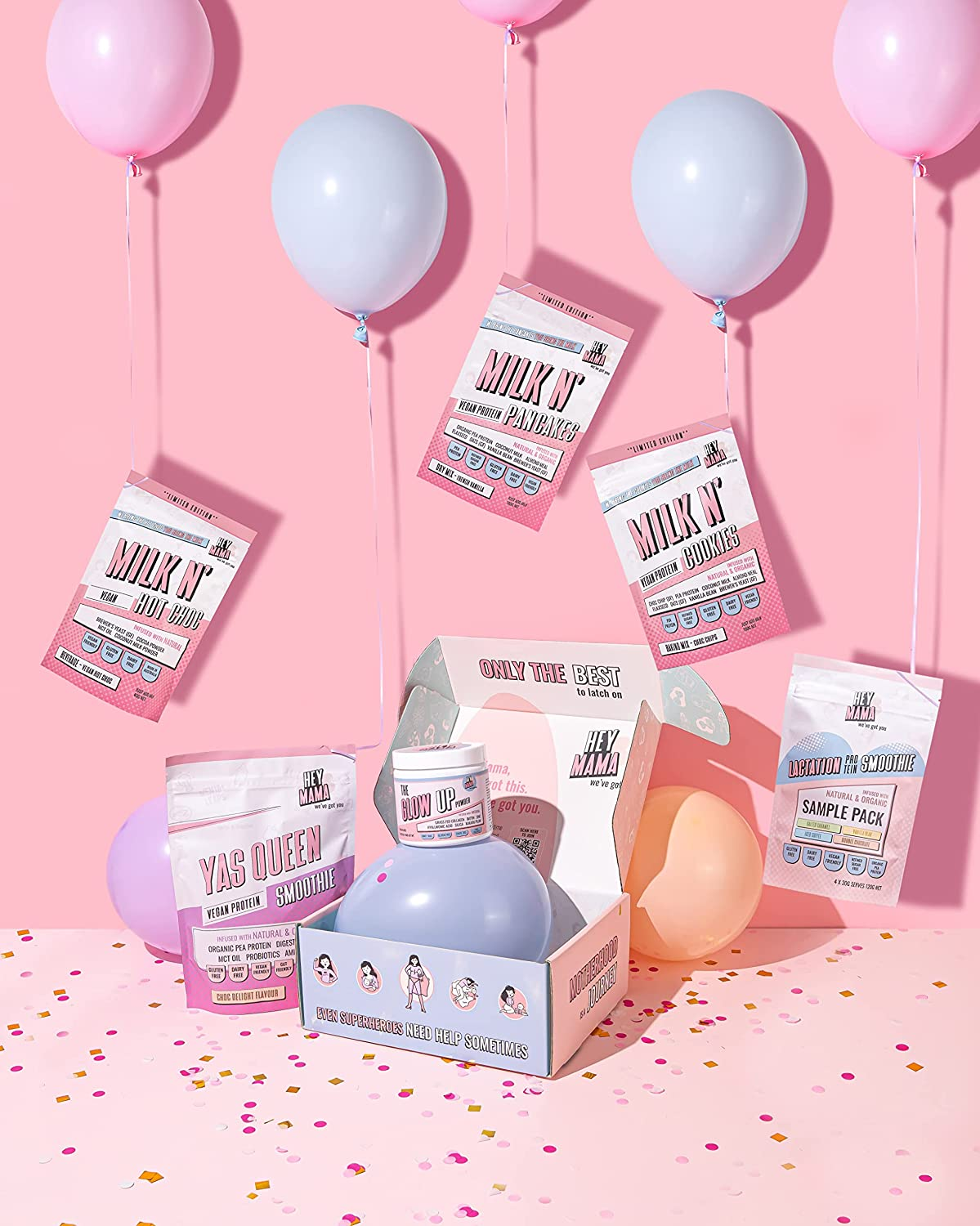 Hey Mama Lactation Hot Chocolate - Breastfeeding Support, Postpartum Nutrition, Gluten and Dairy Free - 250G 25 Servings image number 3