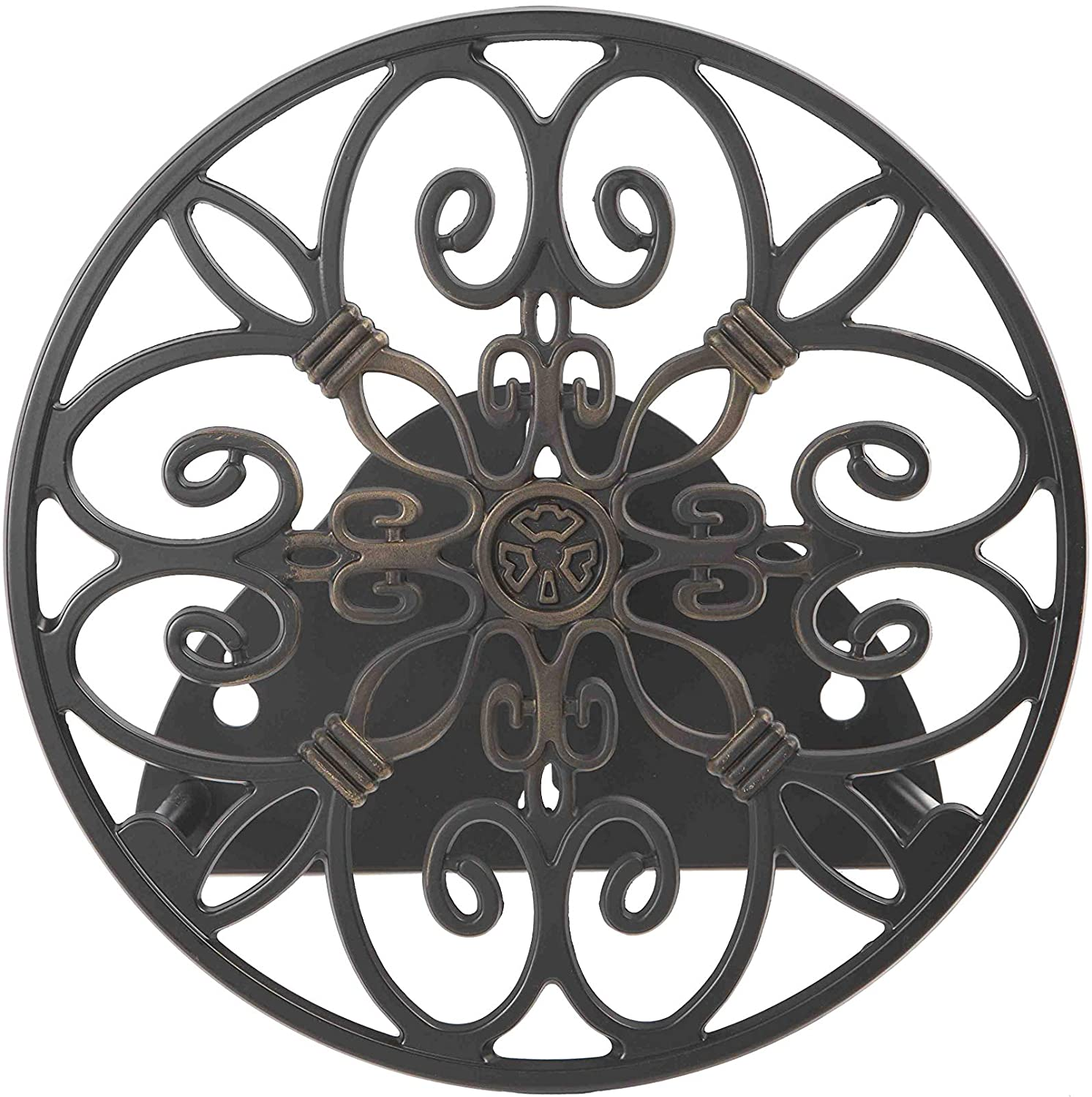 Liberty Garden Products 670 Wall Mounted Decorative Hose Butler, Holds 125-Feet Of, Black image number 2