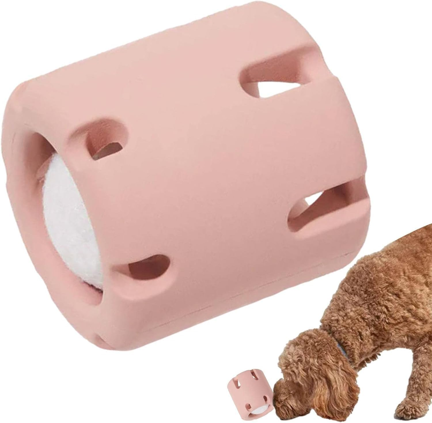 Tennis Tumble Dog Puzzle - Wear-Resistant Tennis Ball Tumble Dog Toy | Bite Resistant Dog Puzzle Ball Toy for Indoor Dog Toy Dog Teeth Chew Toy Shwing image number 2