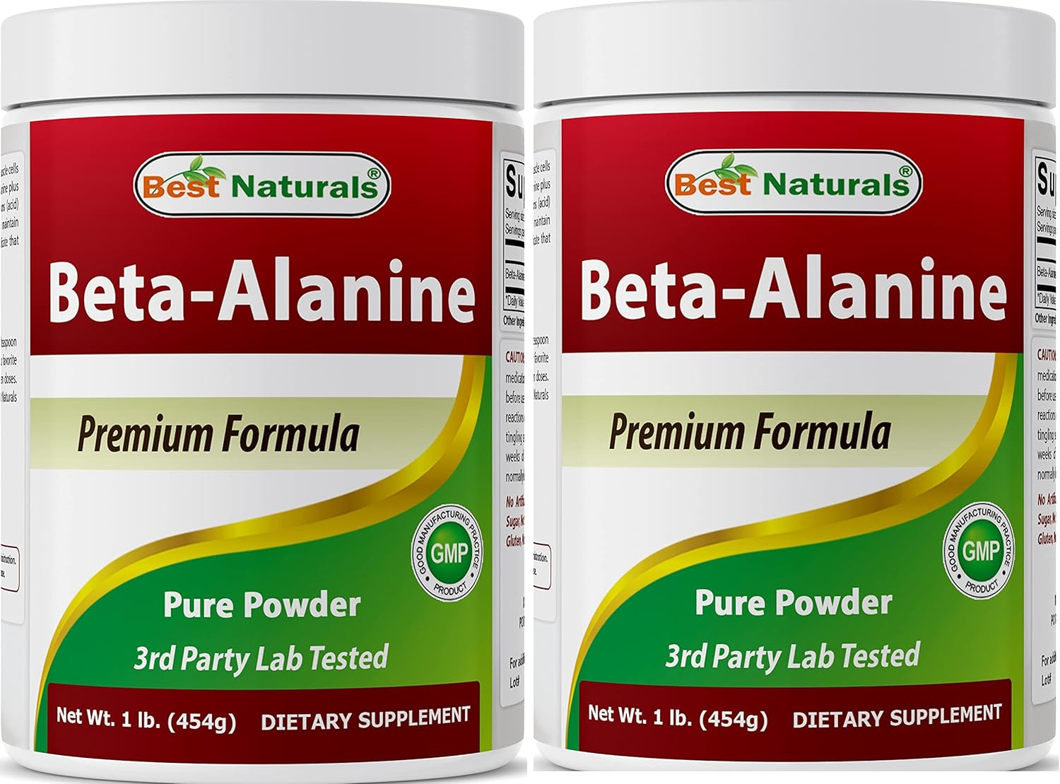 Best Naturals Beta Alanine Pure Powder 1 Pound (1 LB (Pack of 2)) image number 4