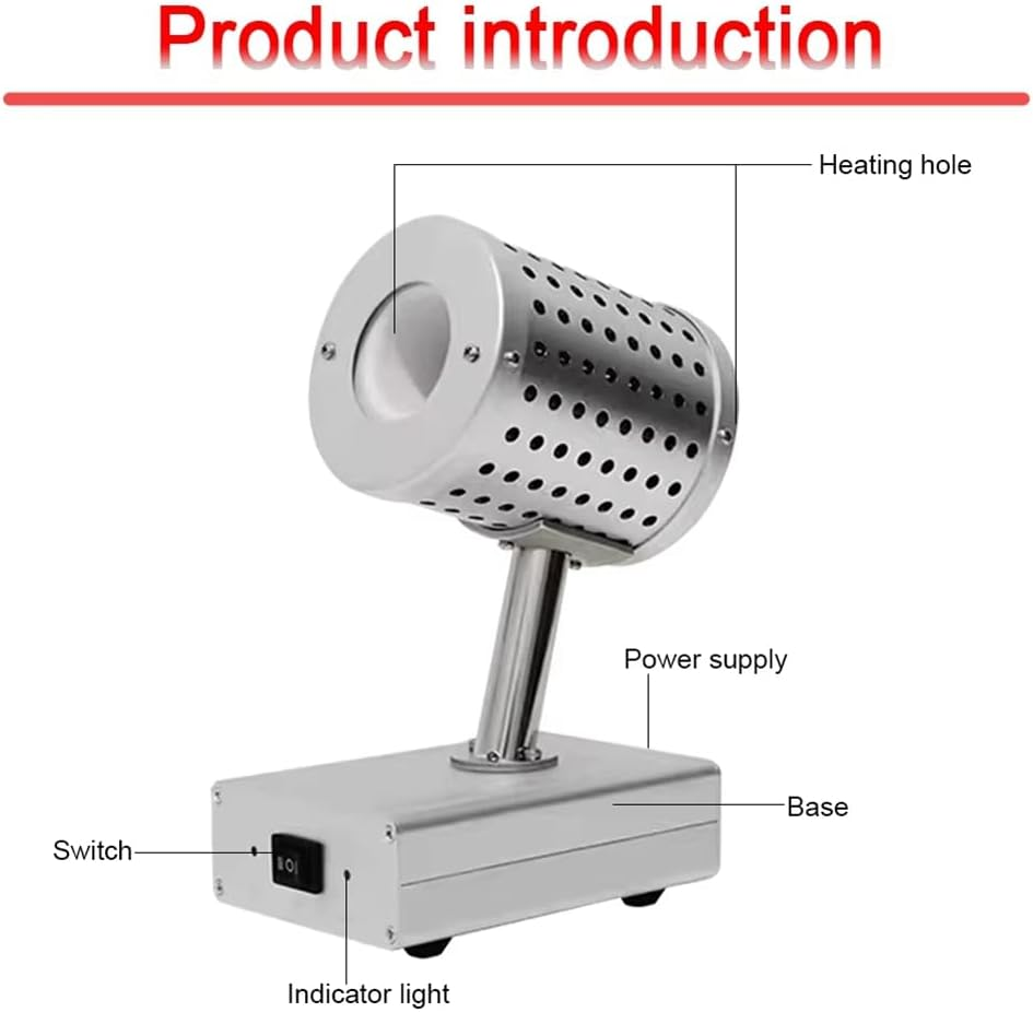 Snblzhef Bacti-Cinerator Sterilizer Infrared Inoculation Loop Rod Sterilizer Laboratory Electric High Temperature Disinfection,A