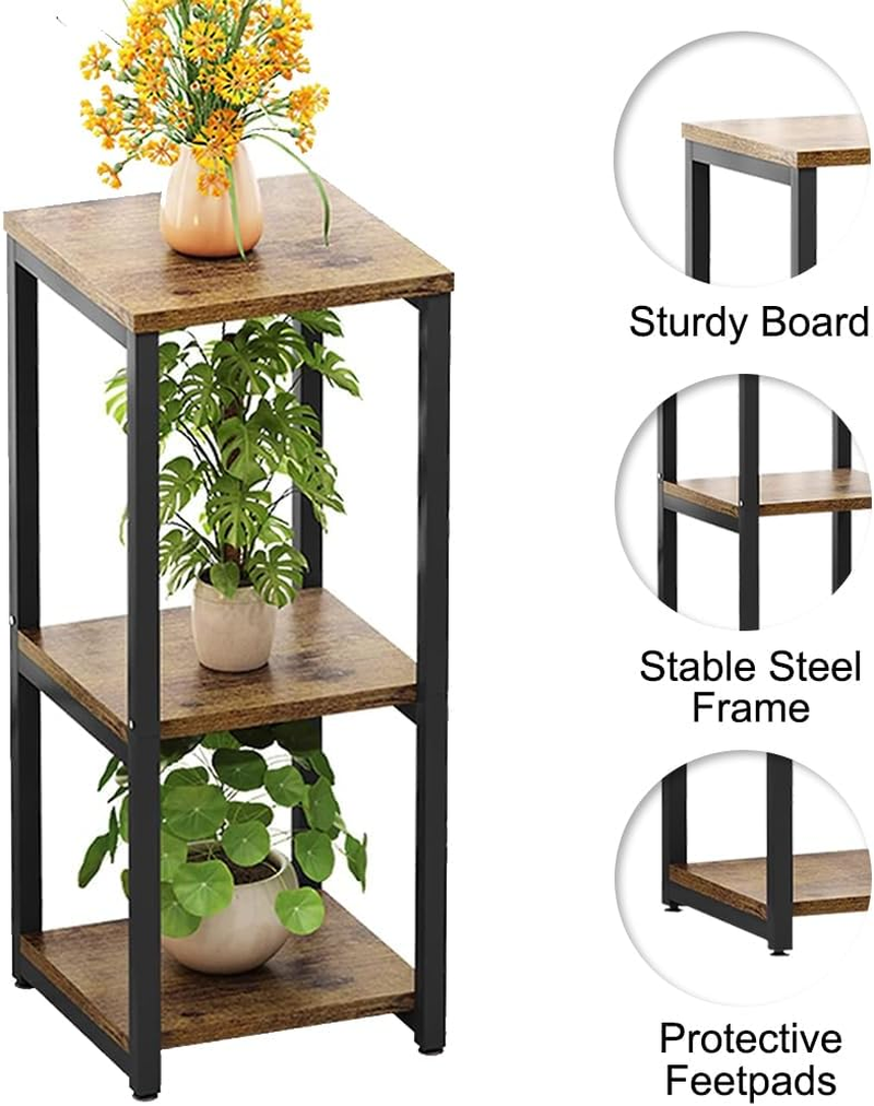 Delsol Plant Stand Corner Rack Metal Modern Flower Storage Plant Shelf Holder, Tall Plant Tables Indoor Outdoor for Living Room Balcony Garden (2 Tier) image number 1