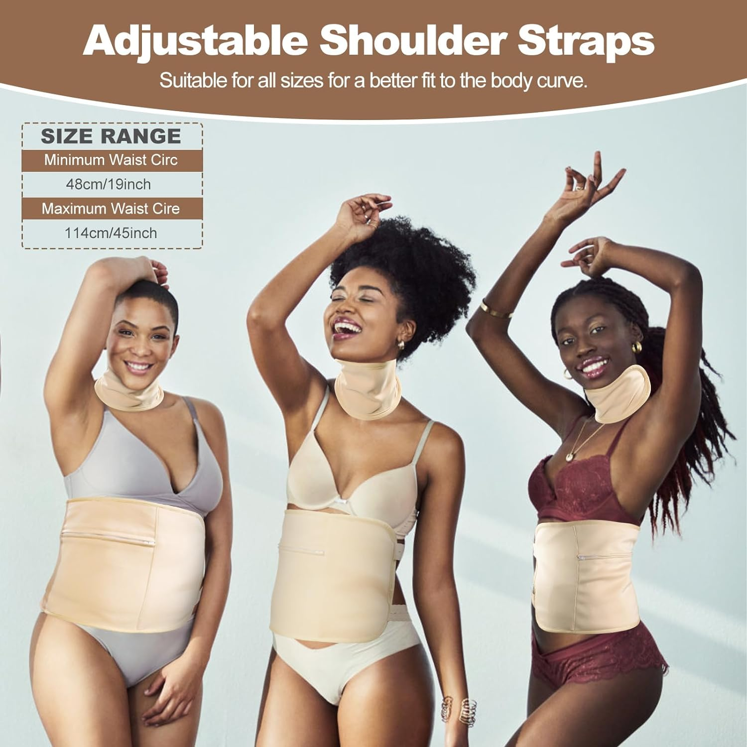 Organic Castor Oil Pack Wrap - Reusable Castor Oil Compress Wrap Kit with Adjustable Elastic Shoulder Straps - Organic Flannel Castor Oil Packs - Waterproof & Oil-Proof - Machine Washable image number 2