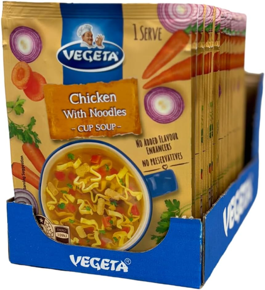 Vegeta Chicken Noodle Cup Soup 18G X 18 Box image number 2