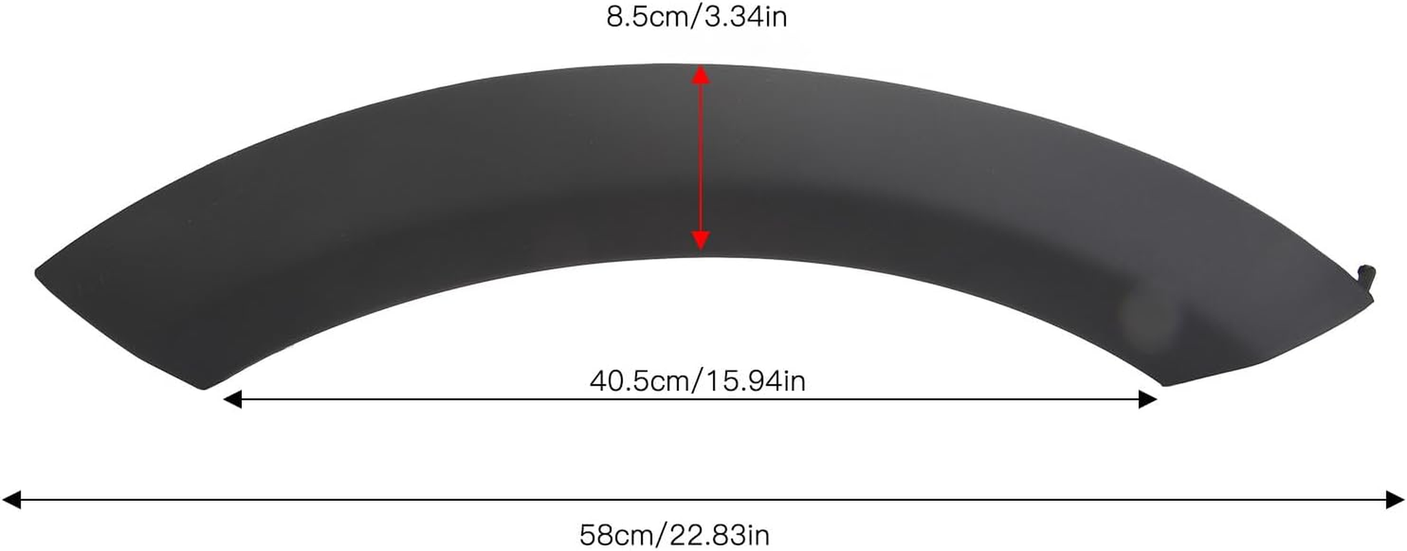 Wheel Eyebrow, Front Wheel Right Side & Left Side Lower Upper, Arch Cover Trim Wheel Arch Trim Mudguard Strips, anti Collision Car Accessories for Cooper R50 R53 R52 image number 3