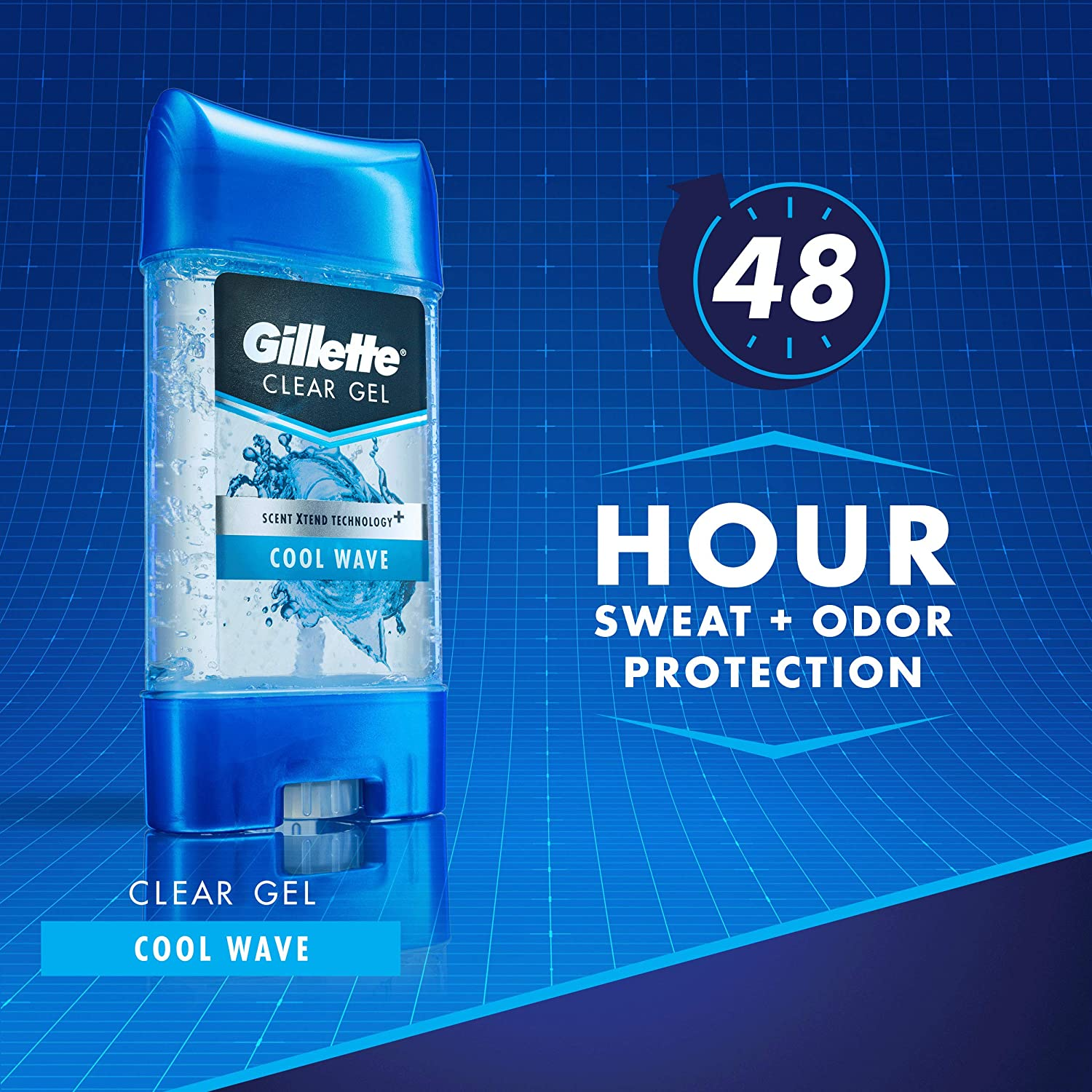 Gillette Endurance Clear Gel Cool Wave Anti-Perspirant / Deodorant 4 Ounce (Pack of 3) image number 4