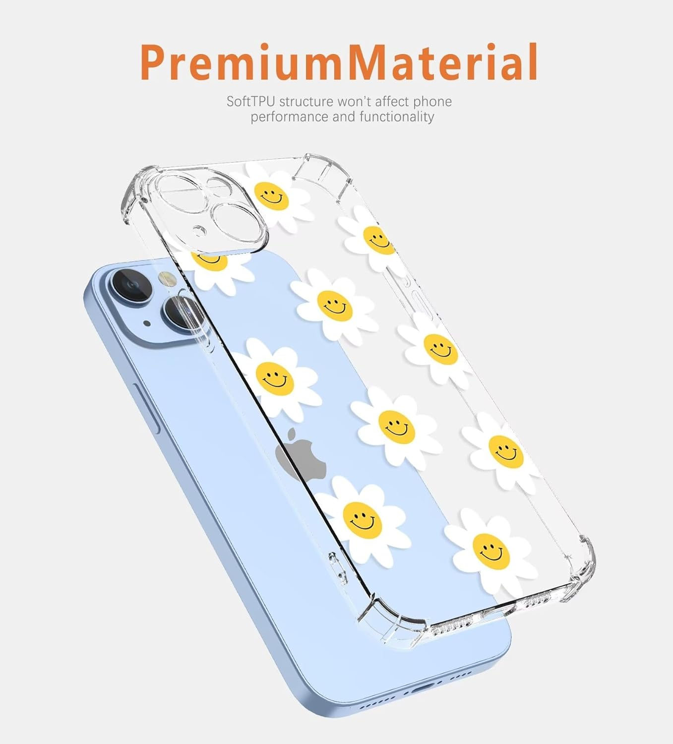 ATISIJIE Silicone Case for Oppo A52 with Shockproof Protective Corners, Thin Soft Protective Case, Flexible TPU Scratch-Resistant Case Cover-A04 image number 3