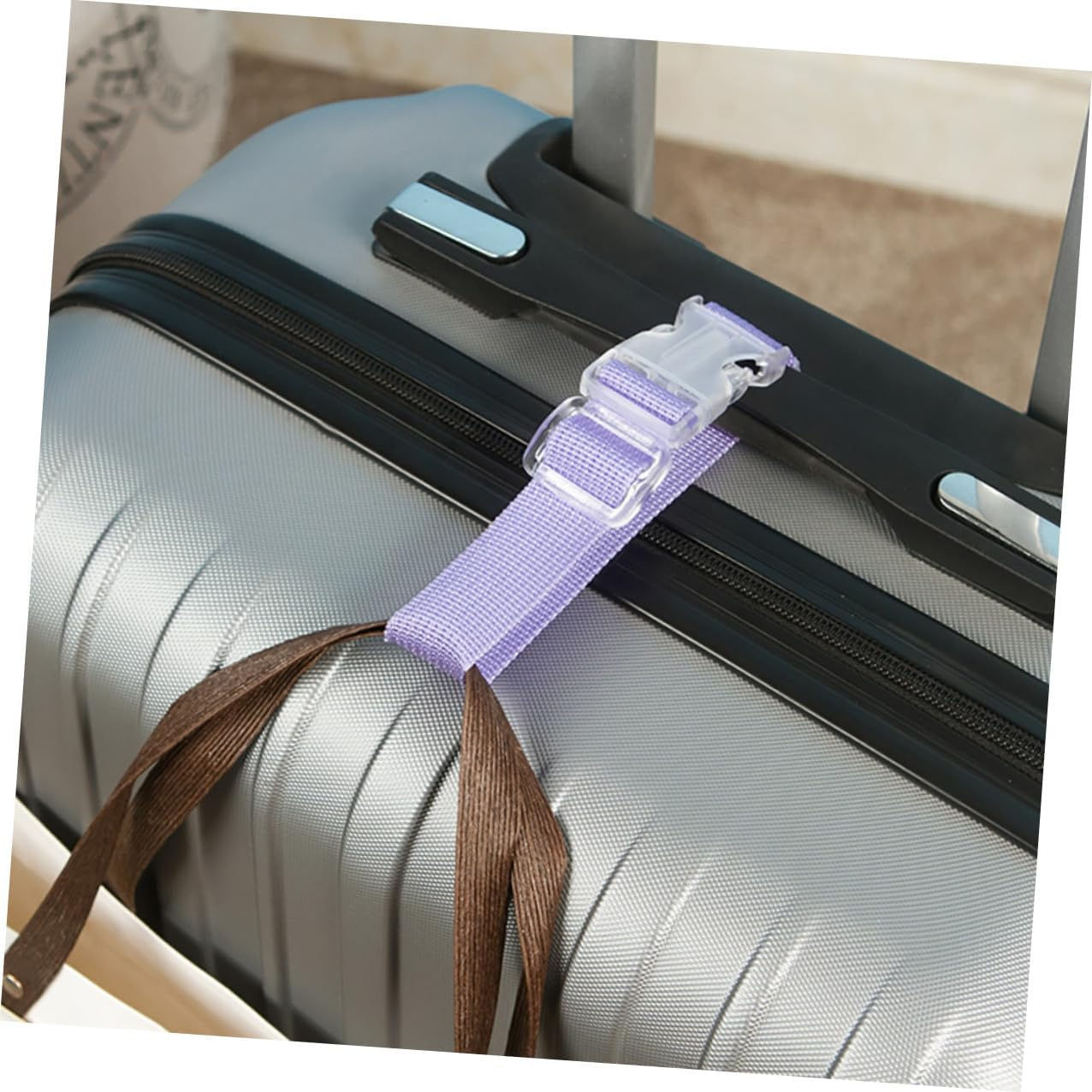 ROMISBABA 5Pcs Luggage Hanging Buckle Straps Baggage Straps Suitcase Fastening Belts Travel Accessories for Secure Carrying and Packing image number 3