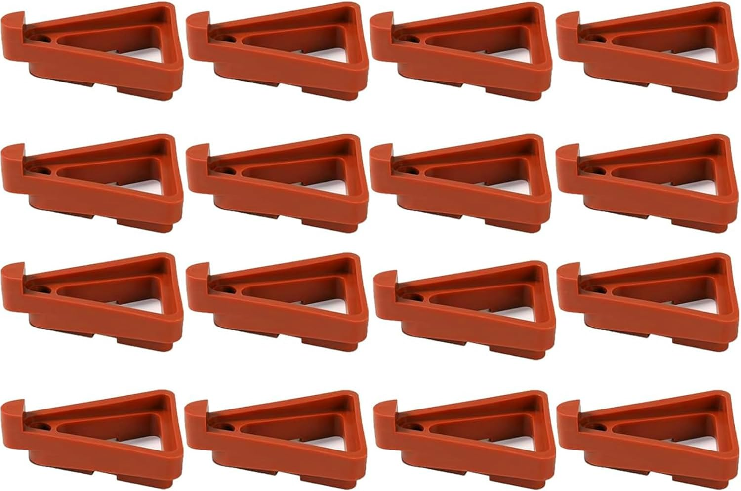 16 Pcs Plant Pot Risers Brick,Triangle Flower Pot Feet Holders,Triangle Flower Pot Rack Holder Pot for Outdoor Planters Indoor Garden Plants Breathable Ventilated Moisture ﻿ image number 2