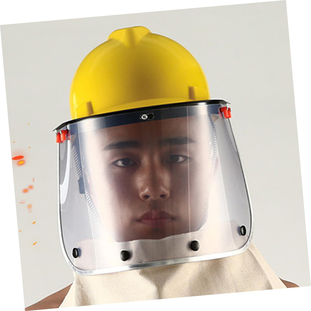 WOONEKY 1Pc Helmet Safety with Aluminum Bracket Face Guard for Helmet Easy Installation Protective for Welders and Construction Workers Anti-Dust and Anti-Splash Design image number 3
