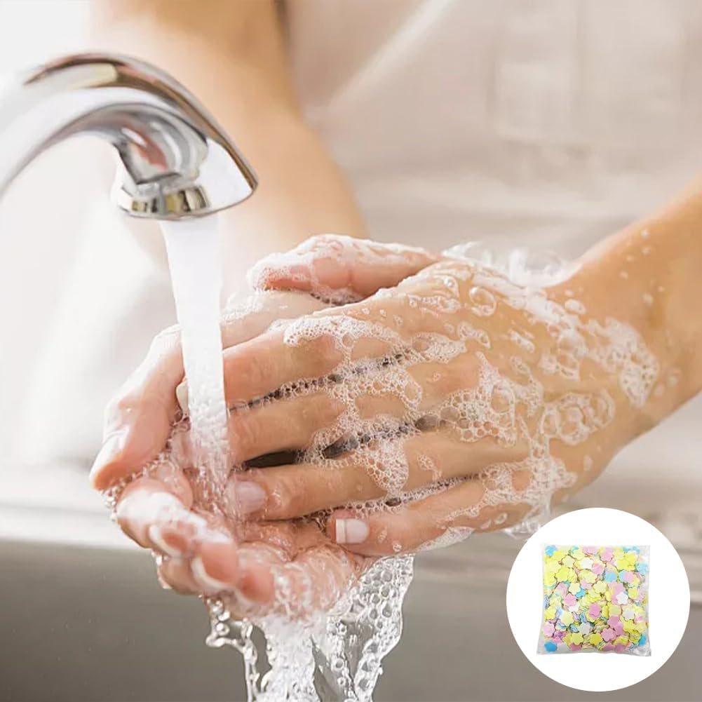 2000 Sheets Portable Disposable Paper Soap, Colorful Disposable Paper Soap, Different Scented Mini Fresh Petal Hand Wash Sheets, Scented Mini Soap Sheets (With 2 Storage Boxes) image number 4