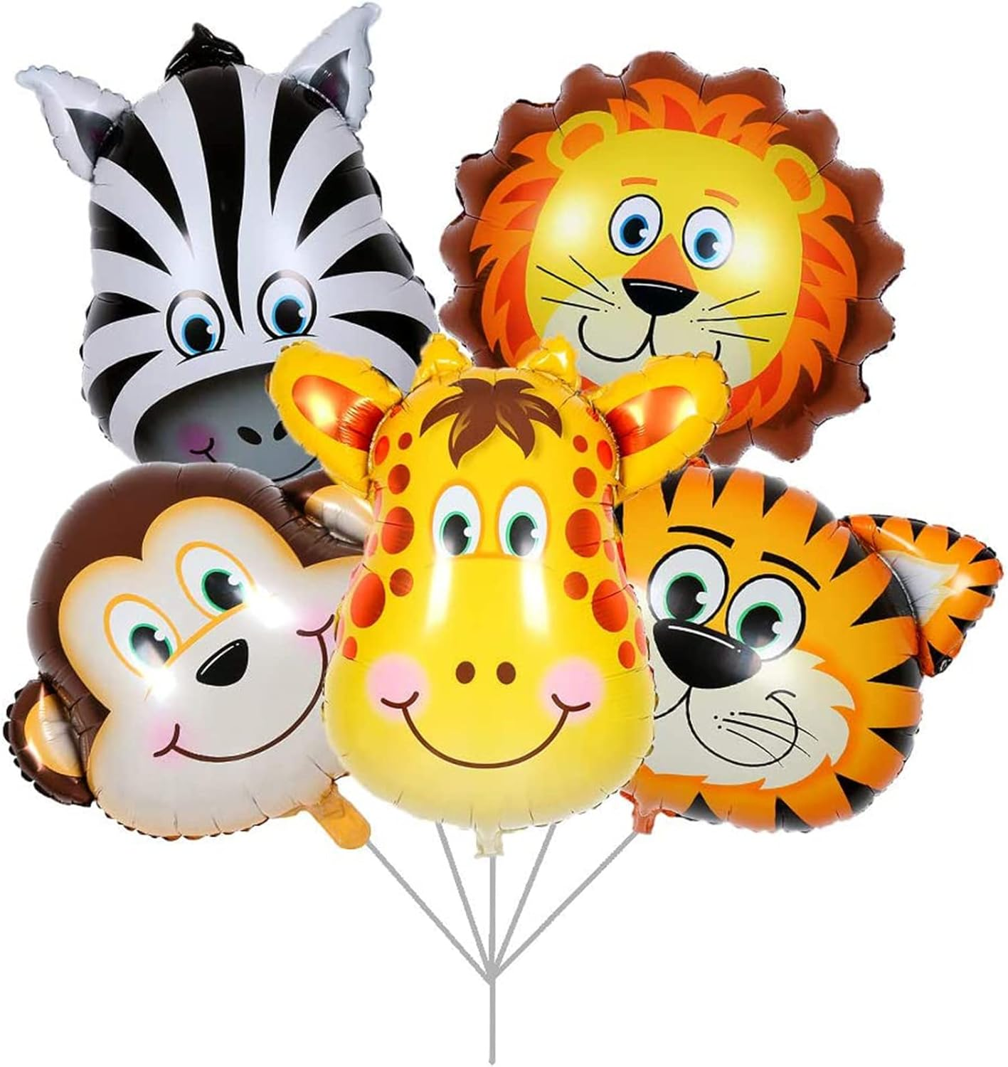 Birthday Decorations,Birthday Balloons for Animal Party Decorations,Balloons Garland Kit Includes Banner, Cake Topper