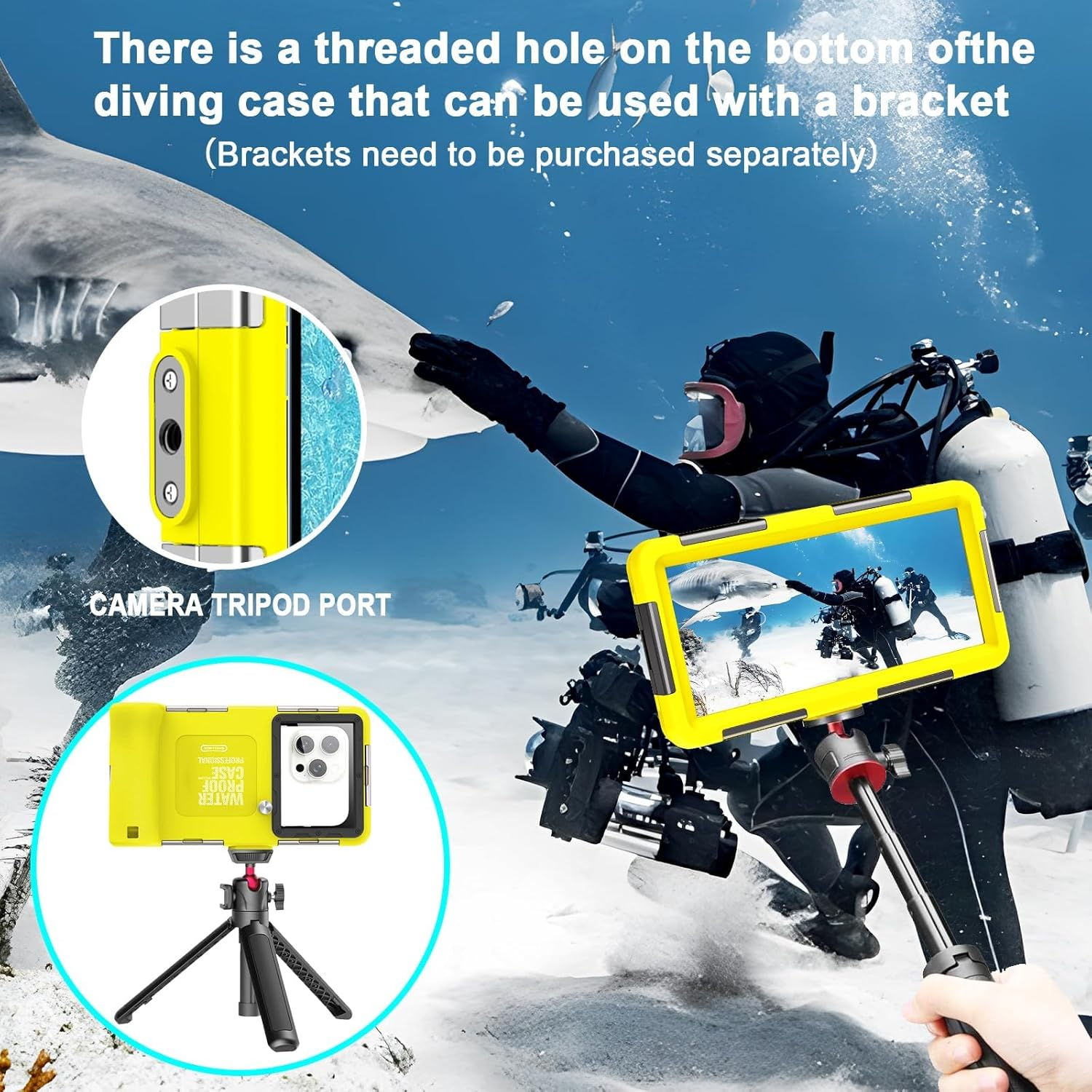 Waterproof Phone Case Underwater Phone Pouch 15M Case with Lanyard for Swimming Snorkeling Raining Dustproof image number 1