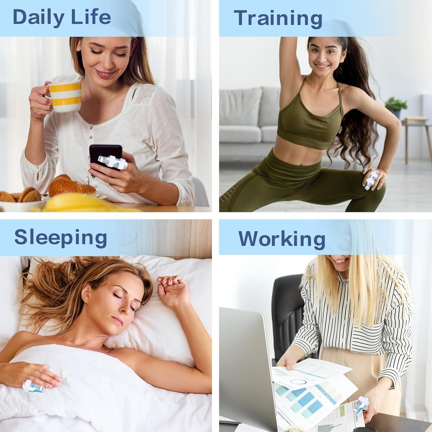 Metal Finger Splints 3 Sizes, Aluminum Finger Splint, Metal Finger Support Brace, for Broken Fingers Straightening Arthritis