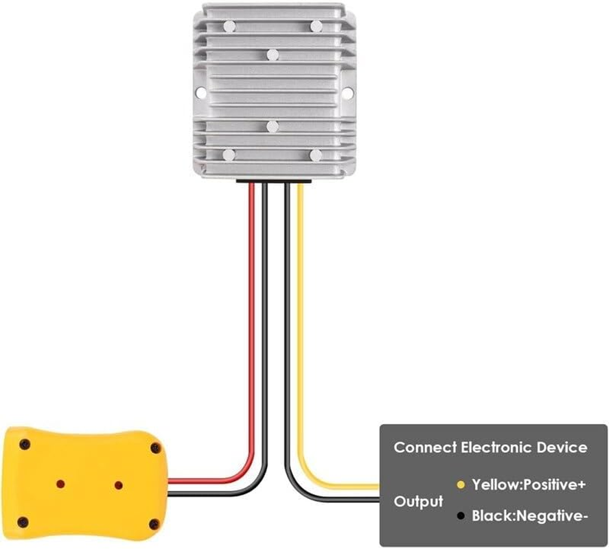 40A 480W DC 18V to 12V Step down Voltage Converter for Dewalt Battery Regulator (30A 360W) image number 3